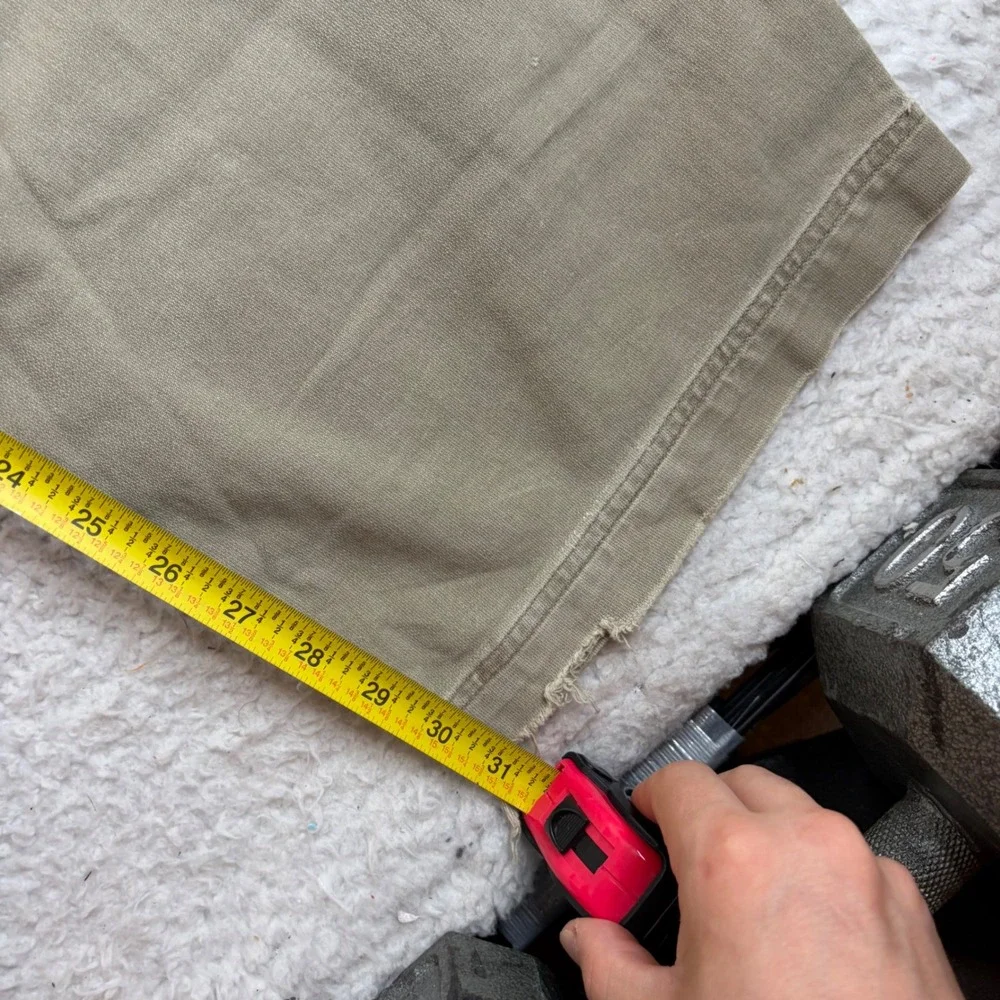 Vintage Abercrombie & Fitch Baker Military Pants Olive Drab 36R (34x31) Wide Leg